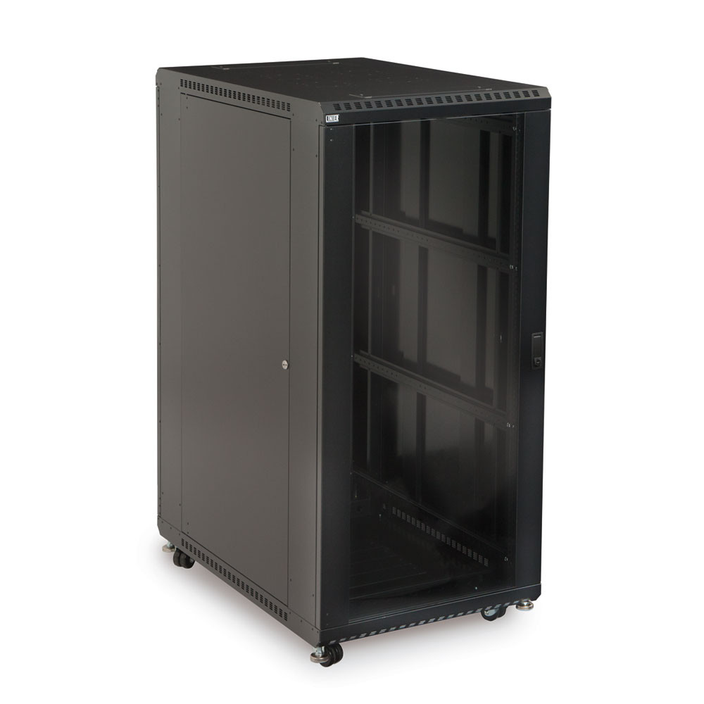 L27U LINIER Server Cabinet-Glass Front /Rear Doors - 36