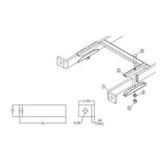 Foot/Floor Mount for Cable Ladder Rack