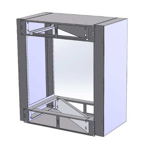 Efficient air baffle for the Cisco 4506e router