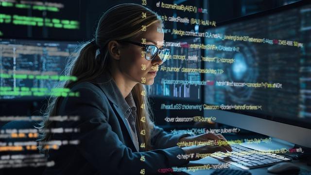 Woman monitoring AI and GPU Servers