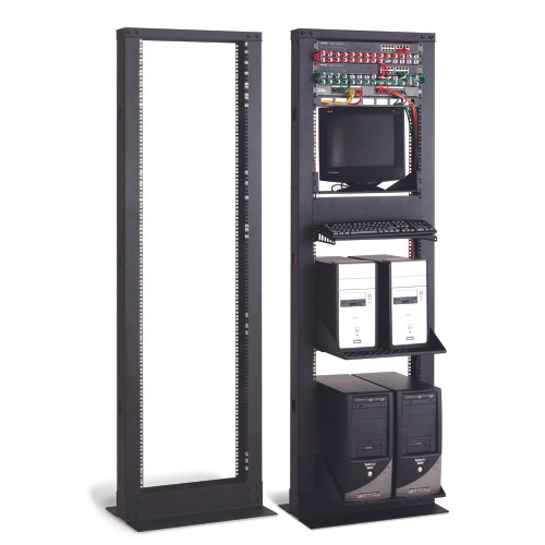 41U 2-Post Heavy Duty Relay Rack- Cable Coves