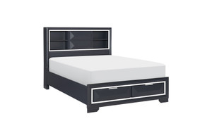 Bedroom-Rosemont Collection Bedframe with Footboard Storage