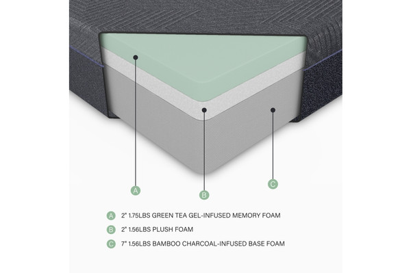11'' Gel-Infused Memory Foam-Burnham Collection