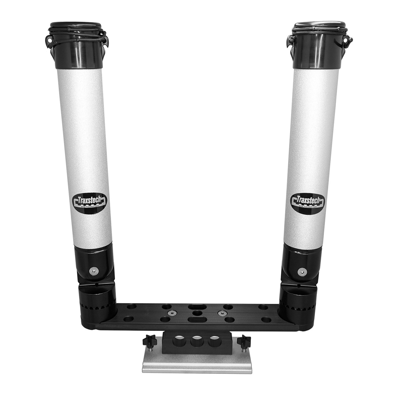 Double, Triple or Quad Lift & Turn Rod Holder w/ Base to Slide in Track