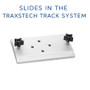 Mounting Plate for GTLT-100 Rod Holder
Slides directly into the Traxstech Track System for secure, adjustable placement.