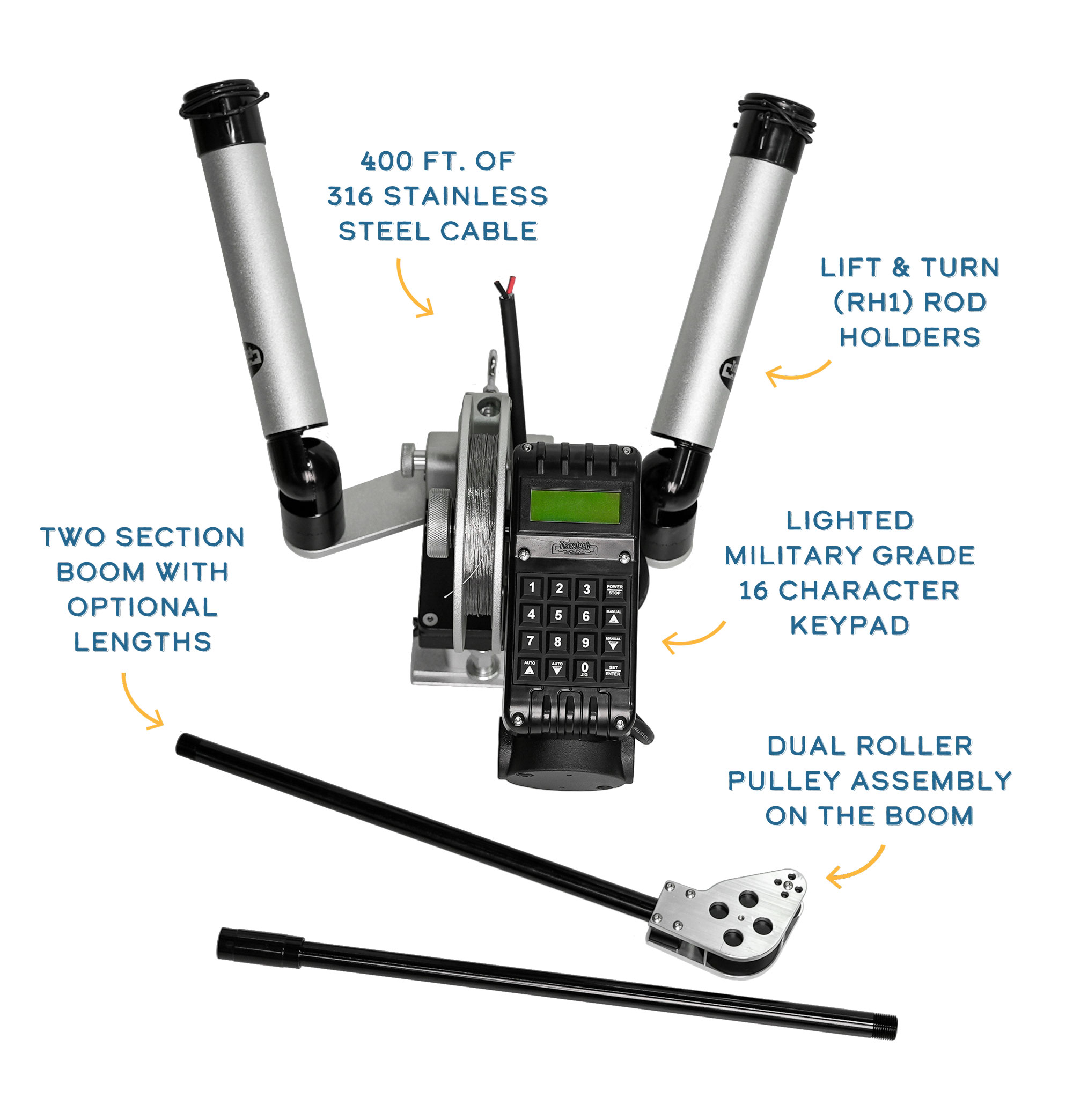 Traxstech 6” tall downrigger mounts . I have 2 each , asking