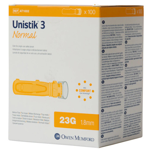 Unistik® 3 Normal Lancets 100pk