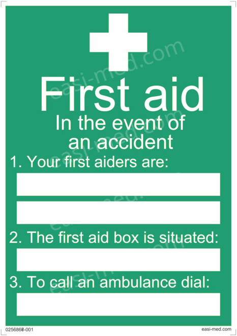 First Aid In the Event Of An Accident