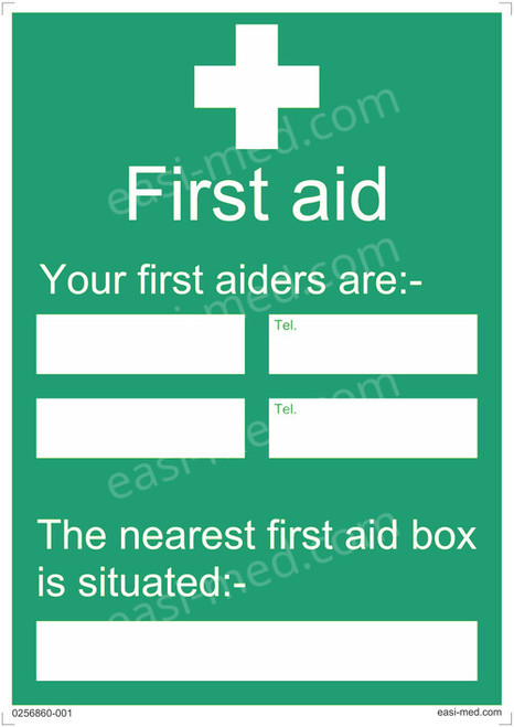 first aid poster template