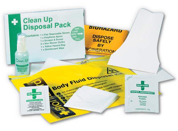 Bio hazard Body Fluid Removal Pack (Single Application)