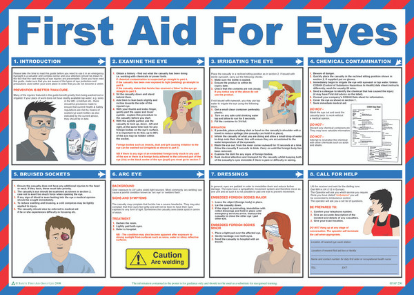 First Aid For Eyes Poster
