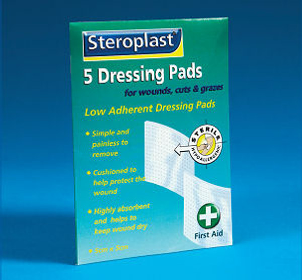 Low Adherent Dressing Pads 5 Pack