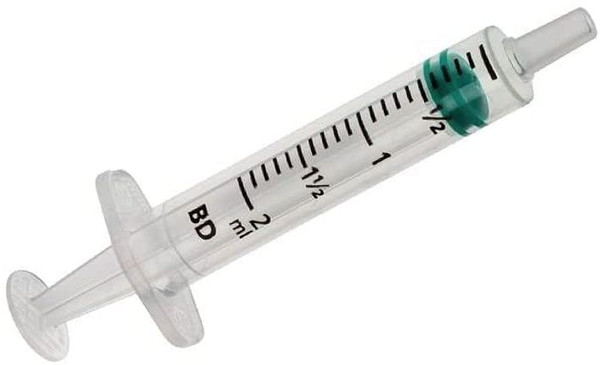 2ml BD Emerald Sterile Disposable Syringes - 100