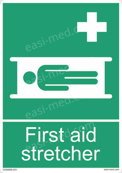 First Aid Stretcher Sign