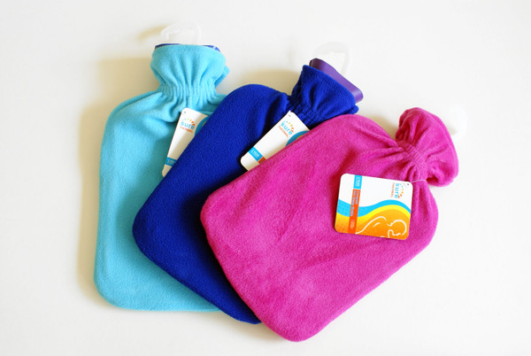 Sure Hot Water Bottle with Fleece Cover - Brights