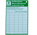 Defibrillator Inspection Tag