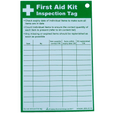 First Aid Kit Inspection Tag