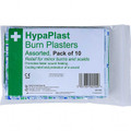 HypaPlast Burn Plasters, Pack of 10 (Assorted) D9080