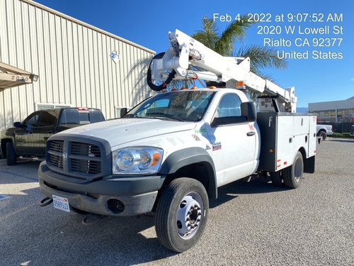 2008 RAM 5500 DIESEL 4X2 W/ ALTEC AT37G