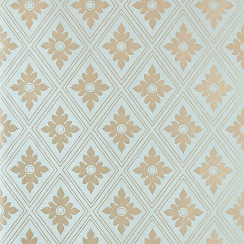 Farrow & Ball Ranelagh Wallpaper BP 1847 Blue / Pale Gold