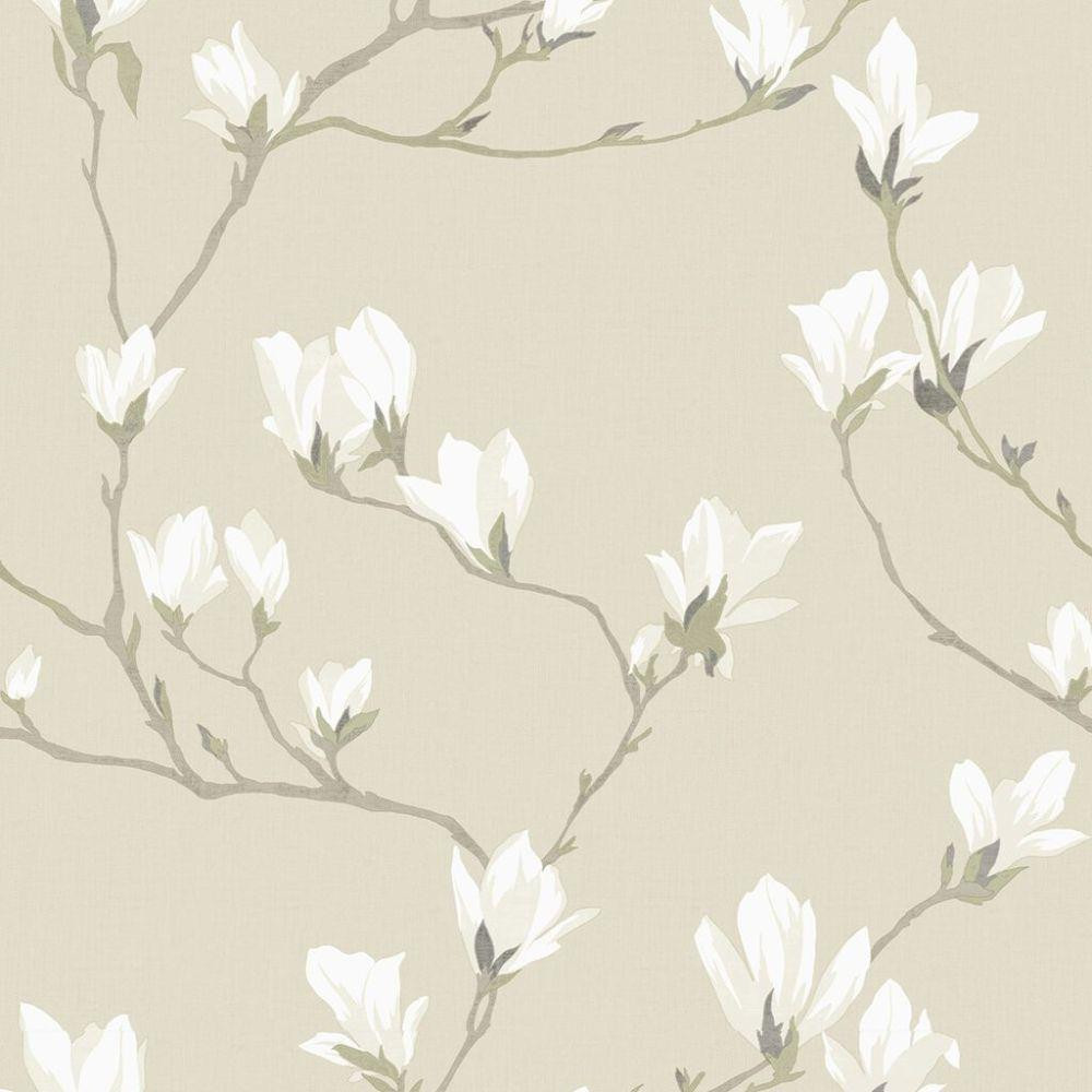 Laura Ashley Magnolia Grove Wallpaper 113353 Natural