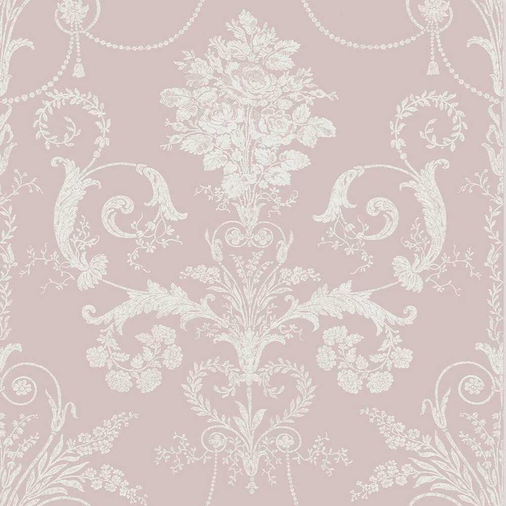 Bloom Amethyst Wallpaper | Clarke & Clarke by Sanderson Design