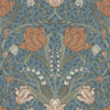 Galerie Apelviken Filippa Wallpaper - 33009 - Blue / Blush