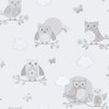Galerie Just 4 Kids 2 Owls Wallpaper - G56503 - Grey