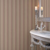 Galerie Palazzo Striped Wallpaper - G67626 - Claret / Dark Beige