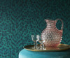 Emma J Shipley Felis Wallpaper Charcoal / Rose Gold W0115/03