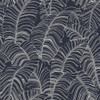 Galerie Palm Leaves Wallpaper - G78299 - Navy / Silver