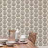 Galerie Tribal Circles Wallpaper - G78329 - Sand / Black