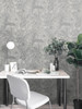 Holden Decor Sumatran Wallpaper - 65762 - Grey / Silver
