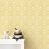 Galerie Stripes & Damasks 2 Victorian Damask Wallpaper - SD25650 - Yellow / White