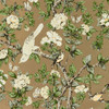 Sanderson Caverley Wallpaper - 217036 - Gold Metallic / Gardenia Green