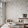 Harlequin Sumi Wallpaper - 112601 - Oyster / Gilver