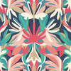 Harlequin Melora Wallpaper - 112761 - Brazilian Rosewood / Ink / Amazonia