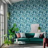 Harlequin Ardisia Wallpaper - 112764 - Amazonia / Teal / Gold