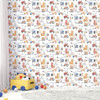 Galerie Tiny Tots 2 Construction Wallpaper - G78361 - Red / Blue / Orange