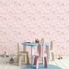 Galerie Tiny Tots 2 Farmland Wallpaper - G78376 - Pink / Grey / Beige
