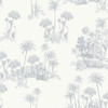 Ted Baker Laurel Wallpaper - 12599 - White / Blue