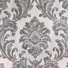 Fine Decor Milano Traditional Glitter Damask Wallpaper Sliver / Grey M95585