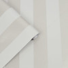 Laura Ashley Lille Pearlescent Stripe Wallpaper - 113338 - Silver