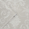 Laura Ashley Josette Wallpaper - 113378 - White / Dove Grey