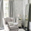 Laura Ashley Josette Wallpaper - 113379 - Metallic Silver