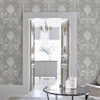 Laura Ashley Josette Wallpaper - 113383 - Steel