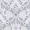 Laura Ashley Parterre Wallpaper - 113405 - Off White / Seaspray