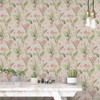 Galerie Secret Garden Cottage Botanical Wallpaper - G78507 - Taupe / Sage Green / Rust