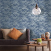 Holden Decor Whispering Trees Wallpaper - 65402 - Dark Blue