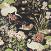 Sanderson Crane & Frog Wallpaper - 217123 - Ink Black / Multi